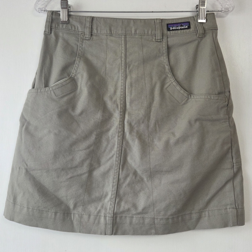 PATAGONIA Stand Up Skirt Shale Organic Cotton Size 4 - Picture 2 of 6